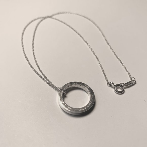 Tiffany 1837™ Circle Pendant in Silver, Medium - Picture 3 of 5